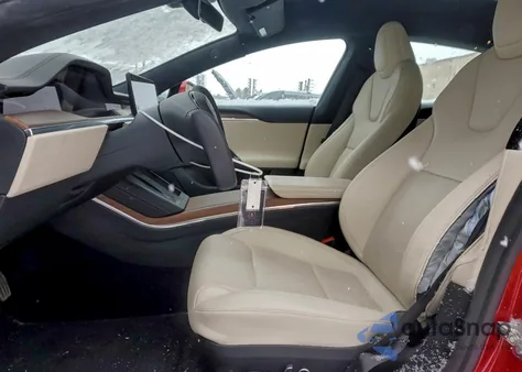 2022 Tesla Model S z USA, uszkodzony, nr VIN 5YJSA1E55NF468914